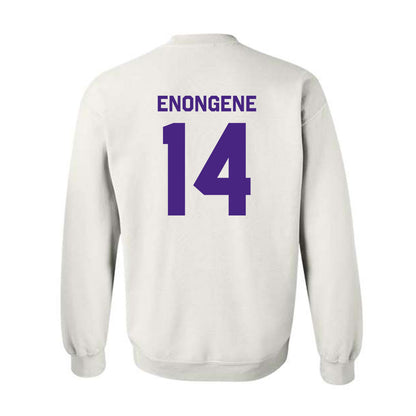 Northwestern - NCAA Football : Dube Enongene - Classic Shersey Crewneck Sweatshirt-1