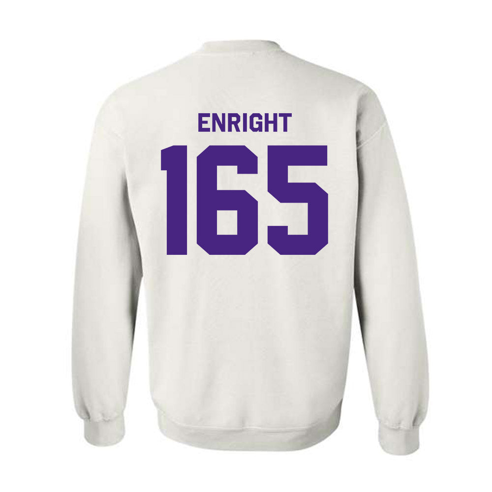 Northwestern - NCAA Wrestling : Eddie Enright - Classic Shersey Crewneck Sweatshirt-1