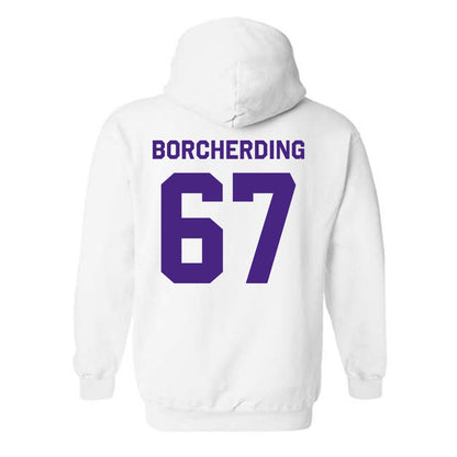 Northwestern - NCAA Football : Jace Borcherding - Classic Shersey Hooded Sweatshirt-1