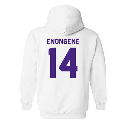 Northwestern - NCAA Football : Dube Enongene - Classic Shersey Hooded Sweatshirt-1
