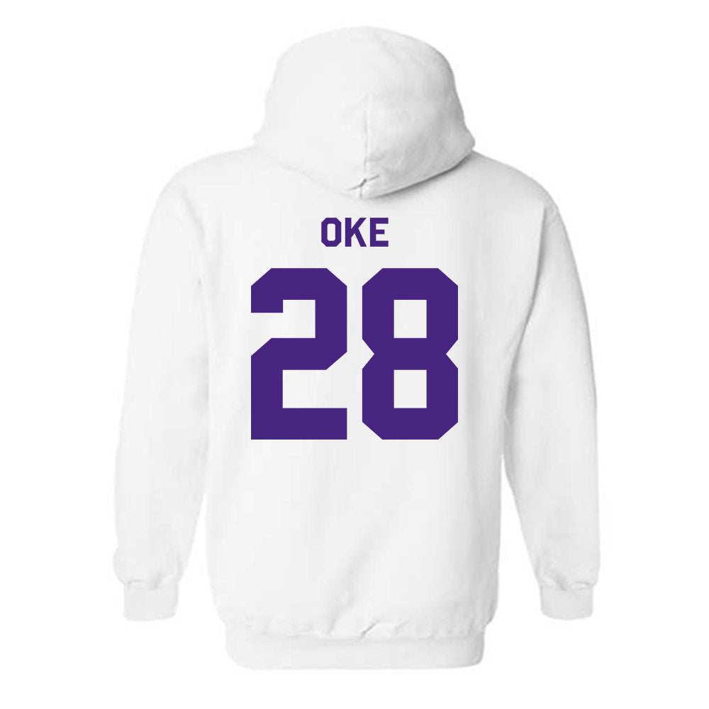 Northwestern - NCAA Football : Timi Oke - Classic Shersey Hooded Sweatshirt-1
