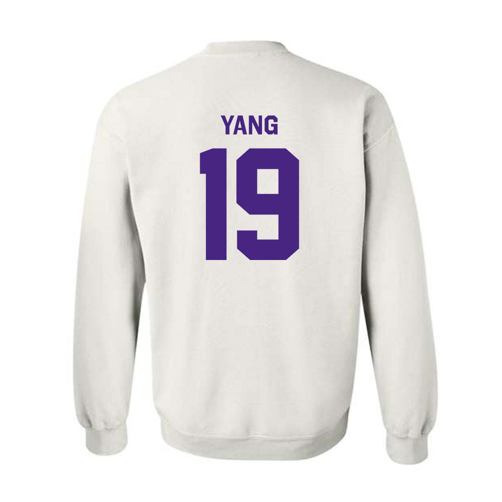 Northwestern - NCAA Baseball : Jake Yang - Classic Shersey Crewneck Sweatshirt-1