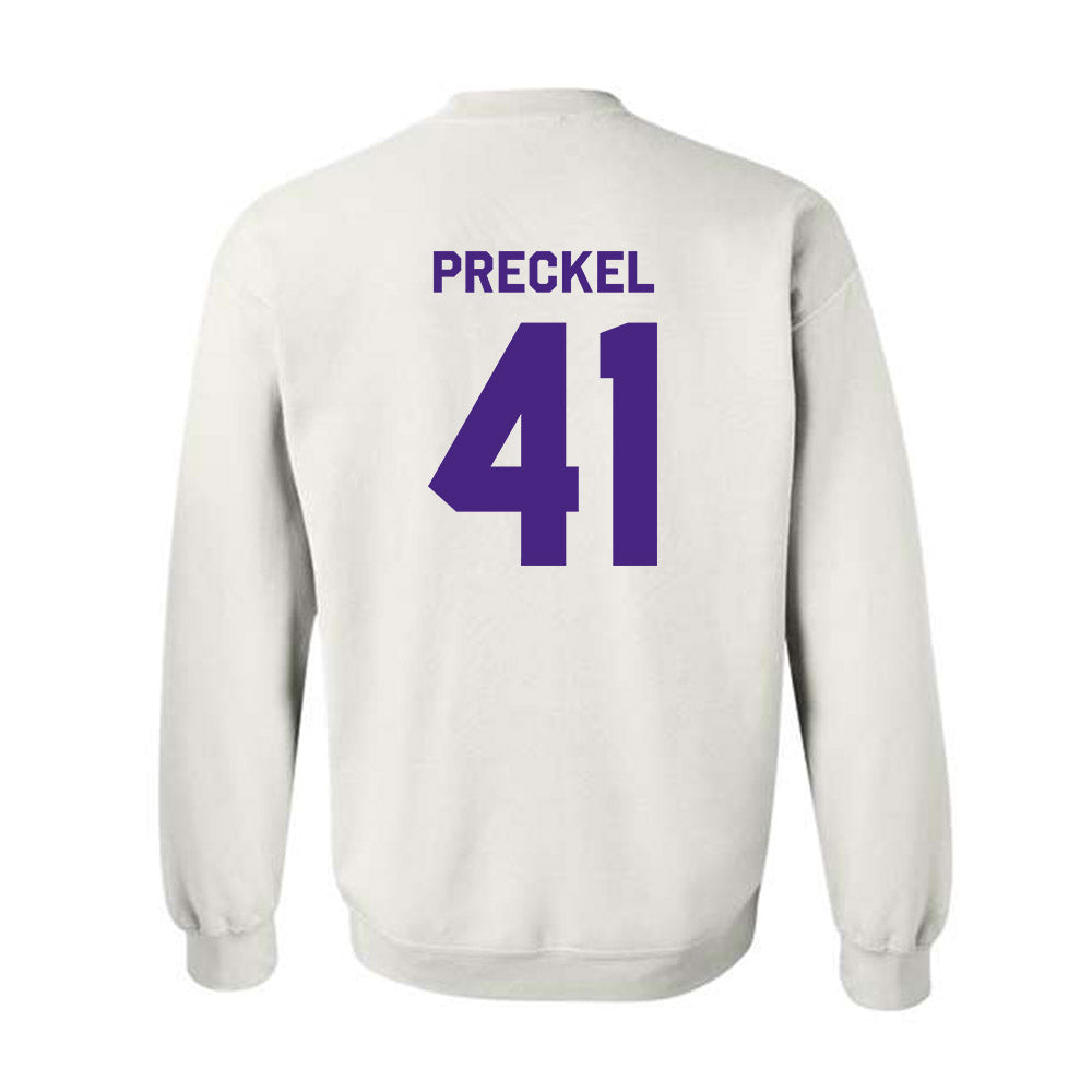 Northwestern - NCAA Football : Robby Preckel - Classic Shersey Crewneck Sweatshirt-1
