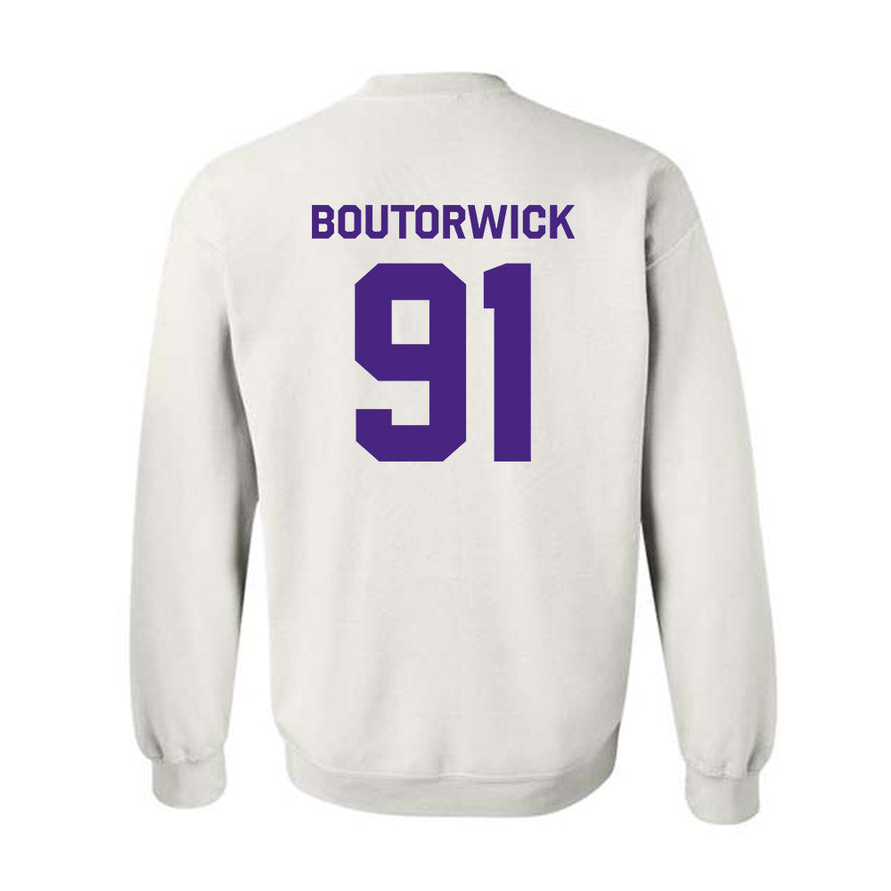 Northwestern - NCAA Football : Evan Boutorwick - Classic Shersey Crewneck Sweatshirt-1