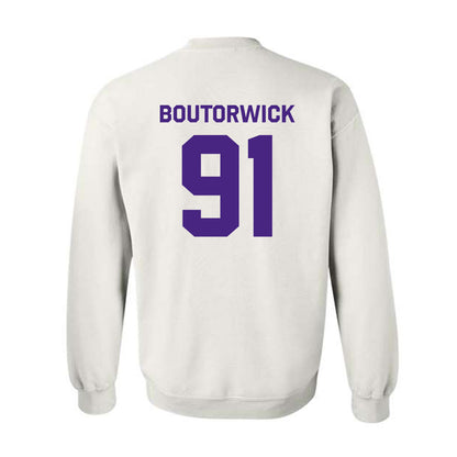 Northwestern - NCAA Football : Evan Boutorwick - Classic Shersey Crewneck Sweatshirt-1