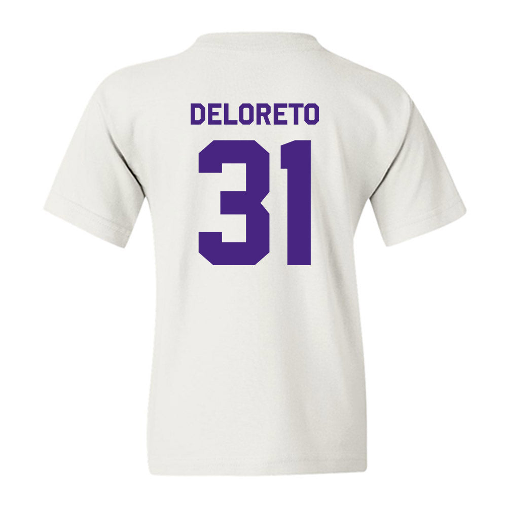 Northwestern - NCAA Baseball : Dominic DeLoreto - Classic Shersey Youth T-Shirt-1