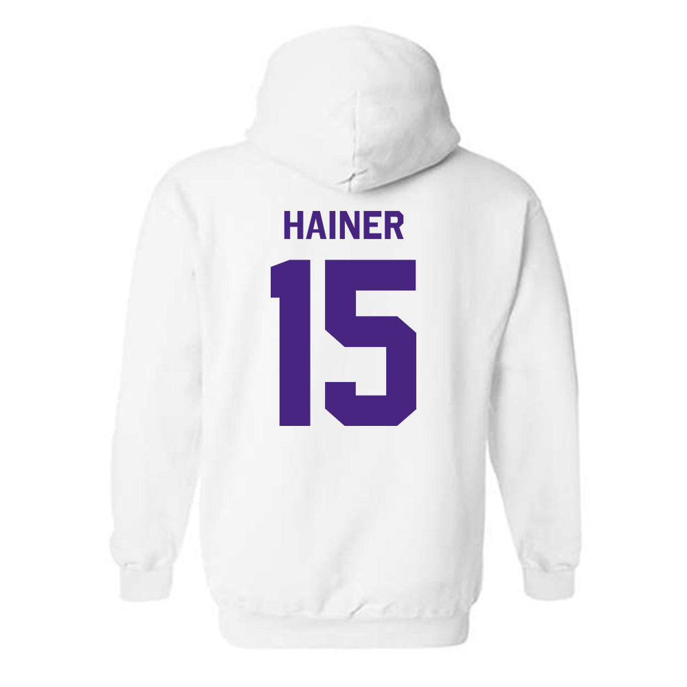 Northwestern - NCAA Men's Soccer : Doug Hainer - Classic Shersey Hooded Sweatshirt-1