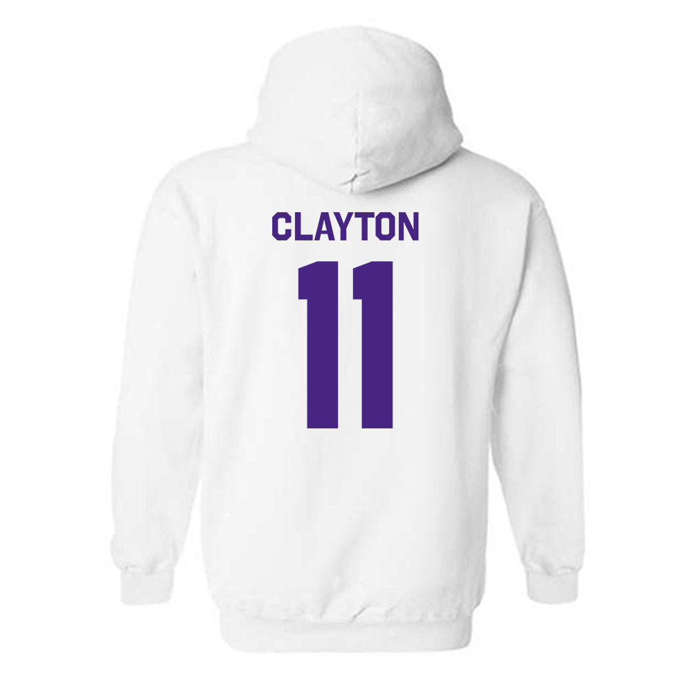 Northwestern - NCAA Men's Basketball : Jordan Clayton - Classic Shersey Hooded Sweatshirt-1