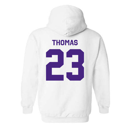 Northwestern - NCAA Women's Basketball : Tayla Thomas - Classic Shersey Hooded Sweatshirt-1