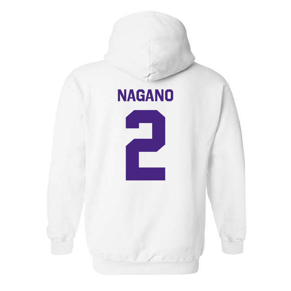 Northwestern - NCAA Men's Soccer : Sam Nagano - Classic Shersey Hooded Sweatshirt-1