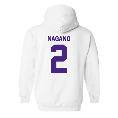 Northwestern - NCAA Men's Soccer : Sam Nagano - Classic Shersey Hooded Sweatshirt-1