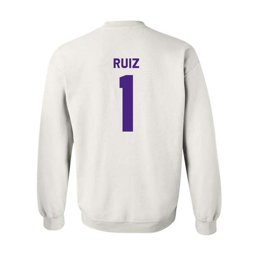 Northwestern - NCAA Baseball : Noah Ruiz - Classic Shersey Crewneck Sweatshirt-1