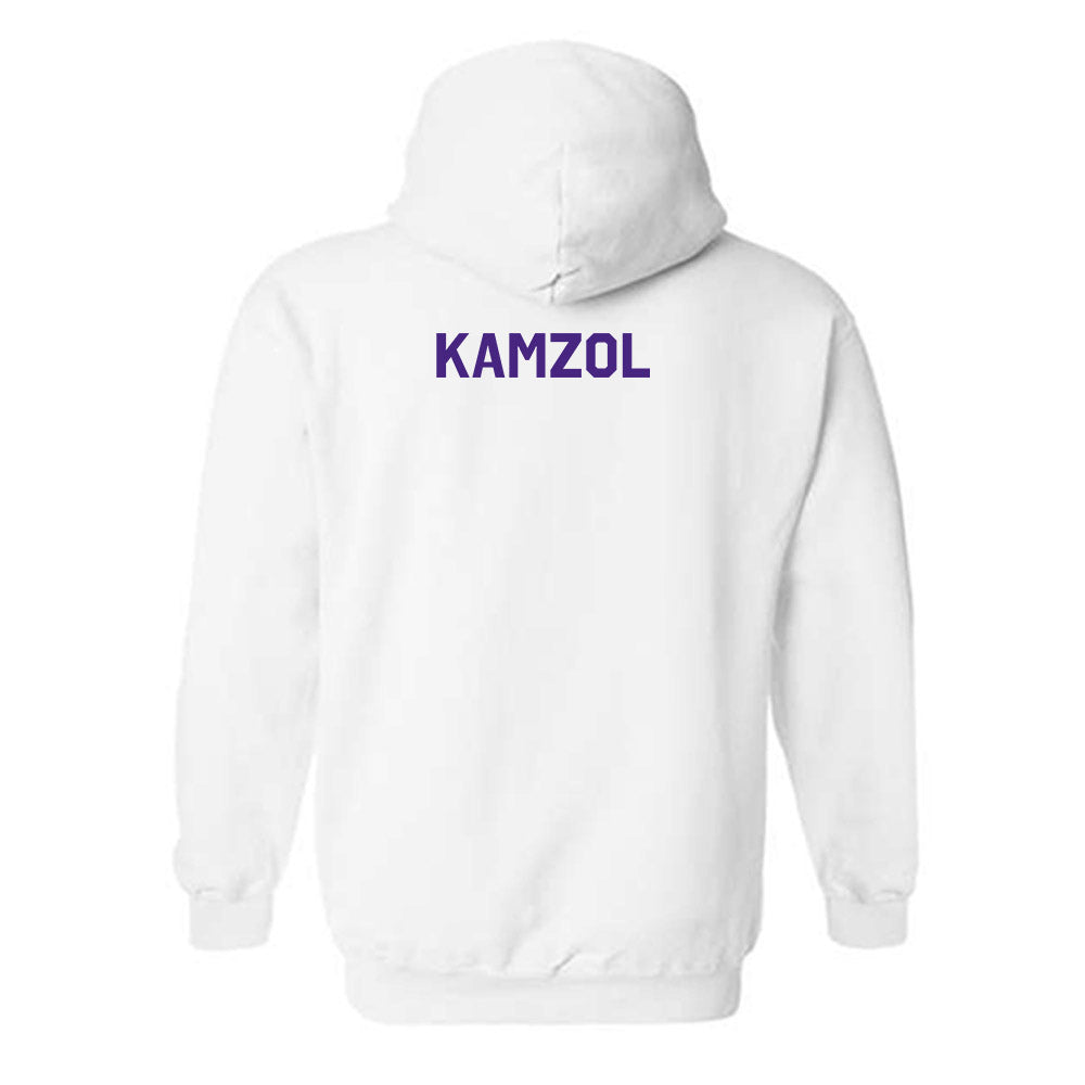 Northwestern - NCAA Women's Swimming & Diving : Flawia Kamzol - Classic Shersey Hooded Sweatshirt-1