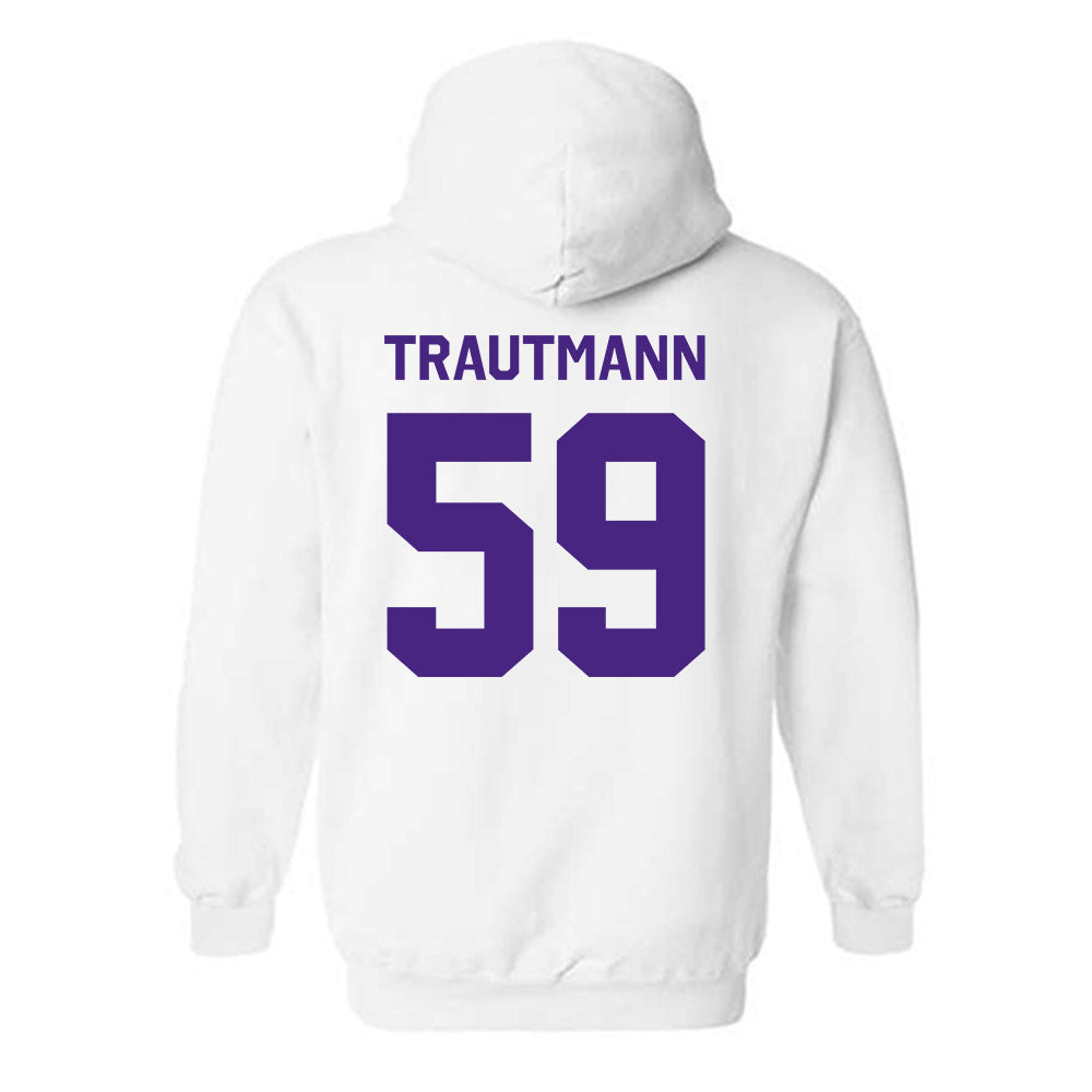 Northwestern - NCAA Football : Jack Trautmann - Classic Shersey Hooded Sweatshirt-1