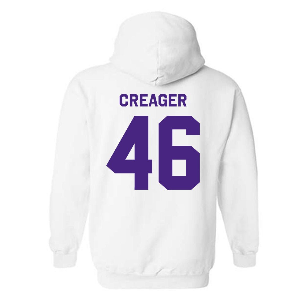 Northwestern - NCAA Football : Lincoln Creager - Classic Shersey Hooded Sweatshirt-1