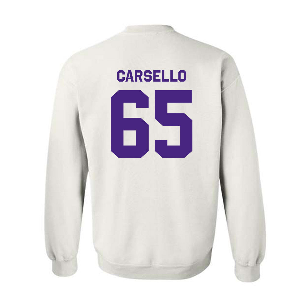 Northwestern - NCAA Football : Jackson Carsello - Classic Shersey Crewneck Sweatshirt-1