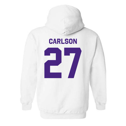 Northwestern - NCAA Baseball : Zach Carlson - Classic Shersey Hooded Sweatshirt-1