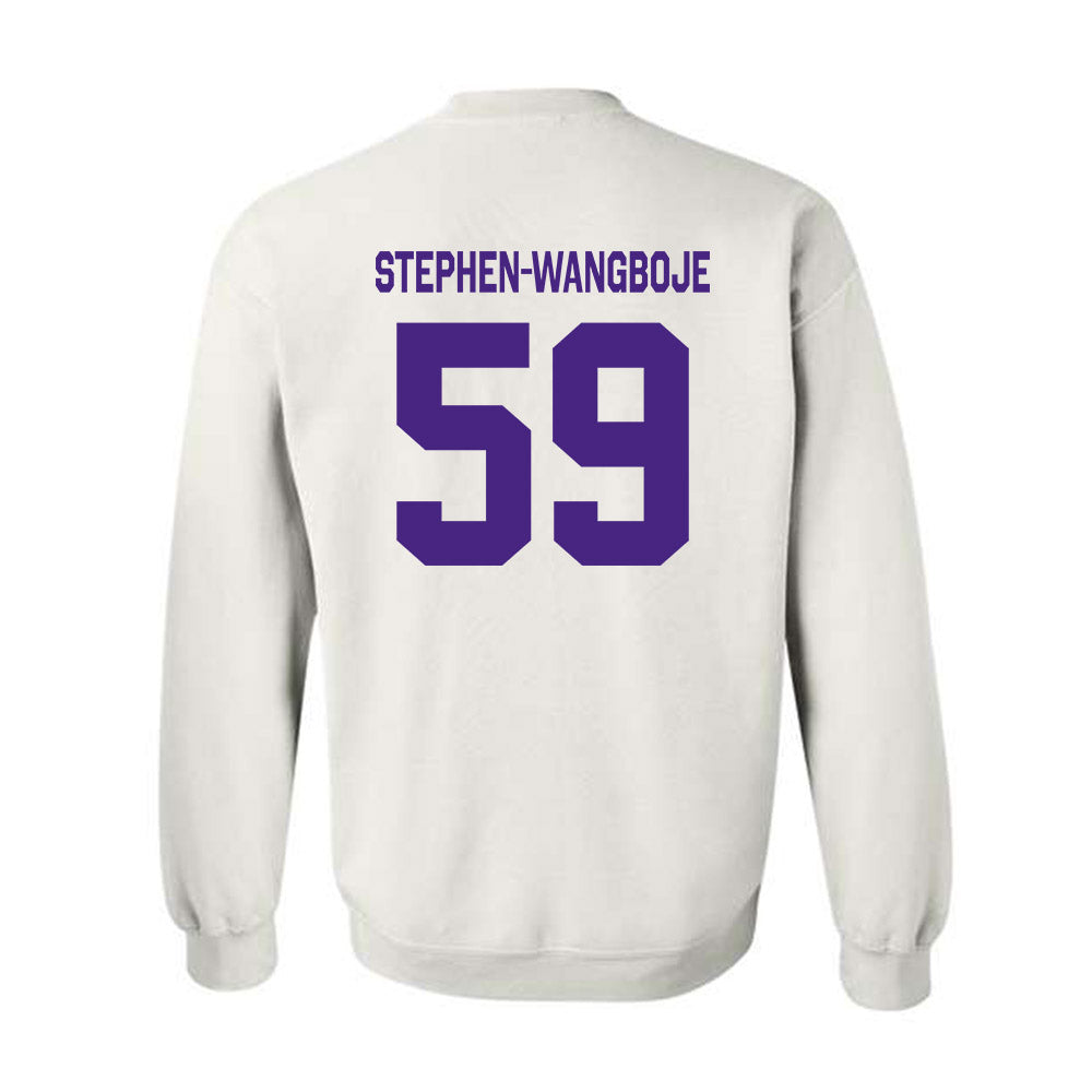 Northwestern - NCAA Football : Glory Stephen-Wangboje - Classic Shersey Crewneck Sweatshirt-1