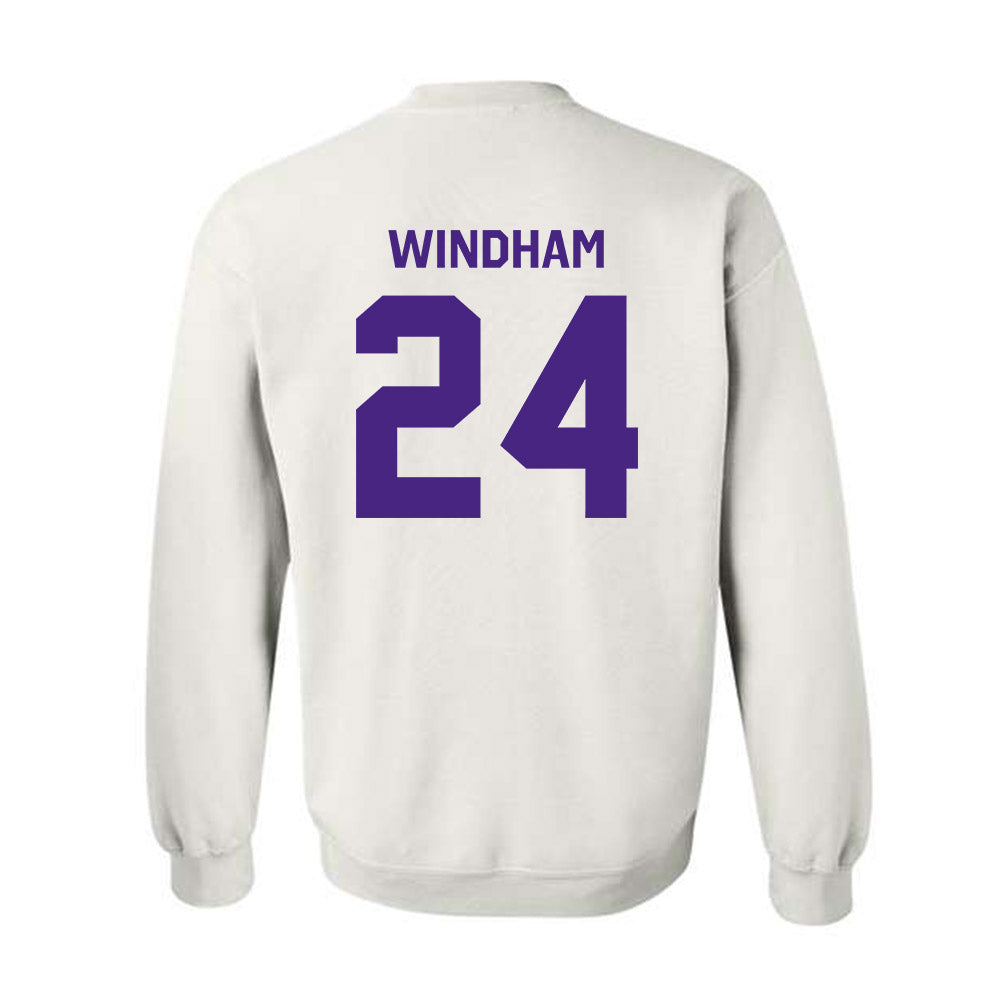 Northwestern - NCAA Men's Basketball : KJ Windham - Classic Shersey Crewneck Sweatshirt-1