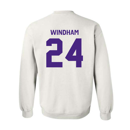 Northwestern - NCAA Men's Basketball : KJ Windham - Classic Shersey Crewneck Sweatshirt-1