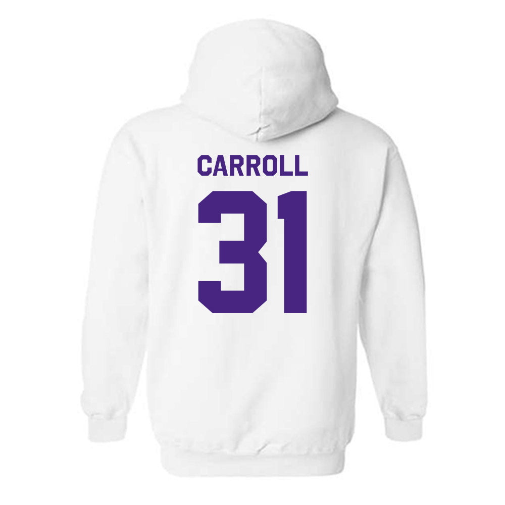 Northwestern - NCAA Women's Lacrosse : Mary Carroll - Classic Shersey Hooded Sweatshirt-1