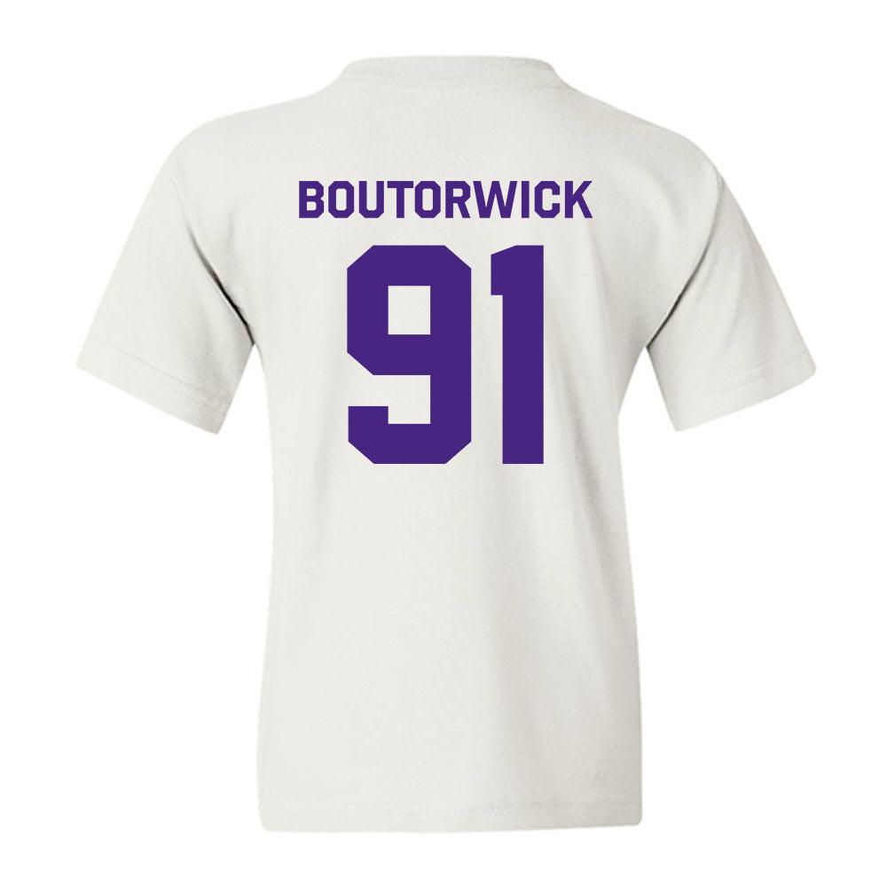 Northwestern - NCAA Football : Evan Boutorwick - Classic Shersey Youth T-Shirt-1
