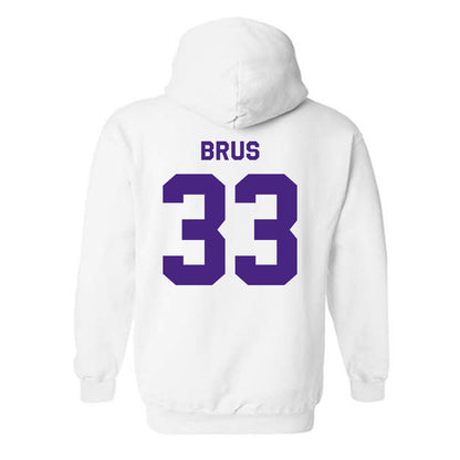 Northwestern - NCAA Football : Braydon Brus - Classic Shersey Hooded Sweatshirt-1