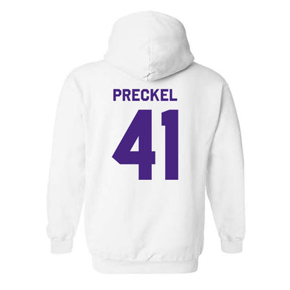 Northwestern - NCAA Football : Robby Preckel - Classic Shersey Hooded Sweatshirt-1