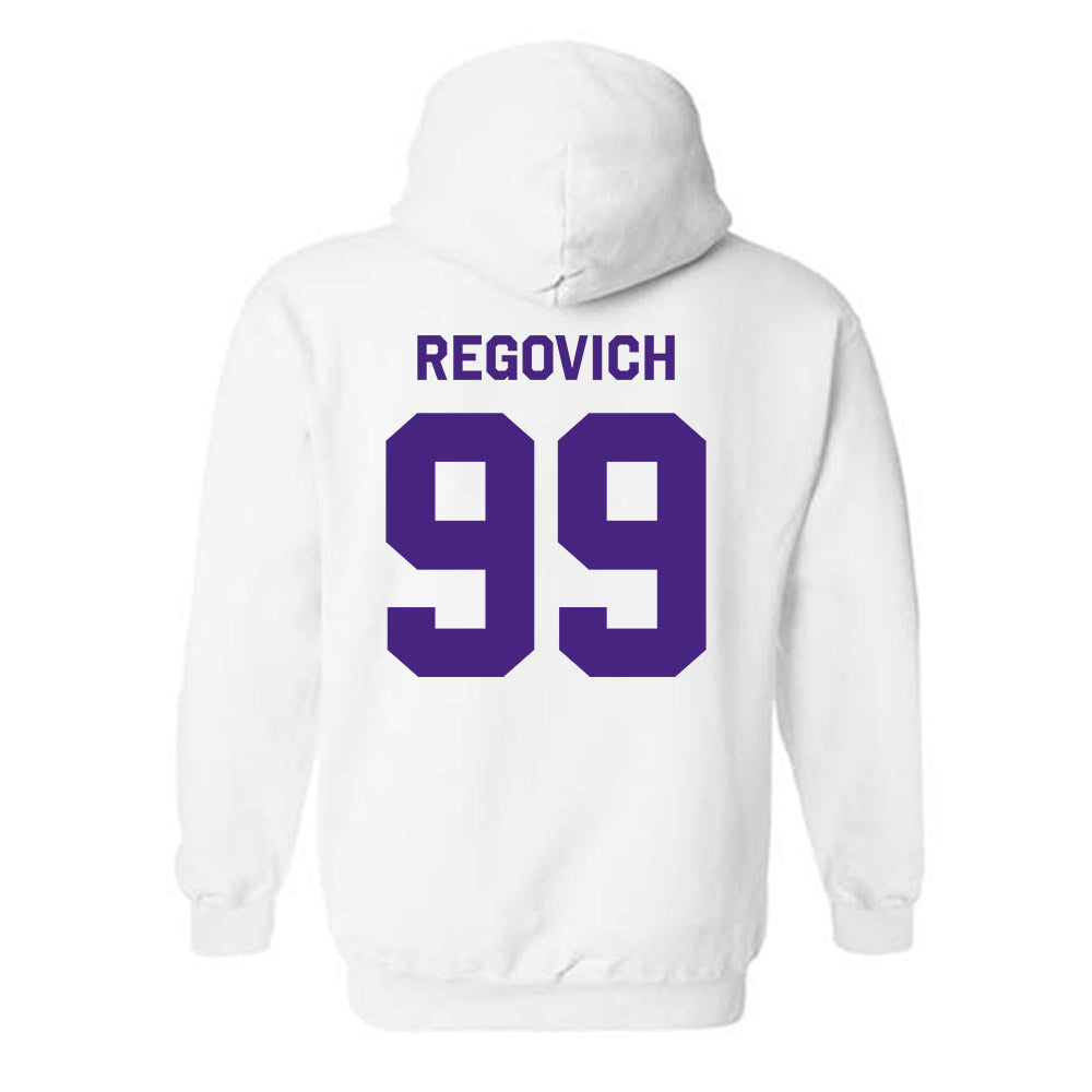 Northwestern - NCAA Football : Troy Regovich - Classic Shersey Hooded Sweatshirt-1