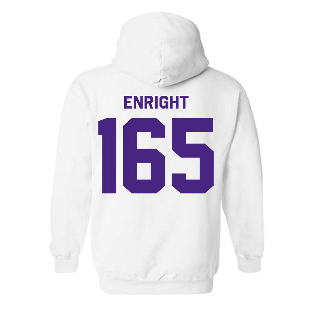 Northwestern - NCAA Wrestling : Eddie Enright - Classic Shersey Hooded Sweatshirt-1