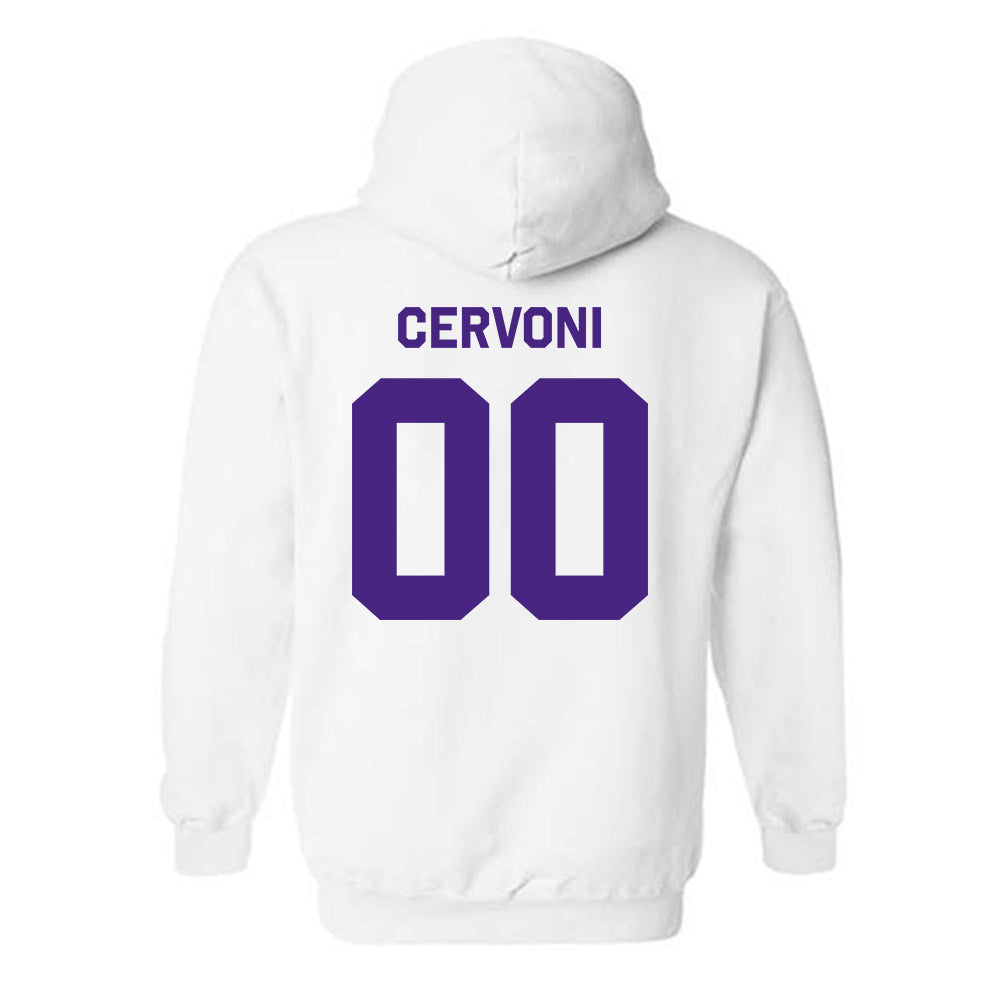 Northwestern - NCAA Men's Soccer : Gino Cervoni - Classic Shersey Hooded Sweatshirt-1