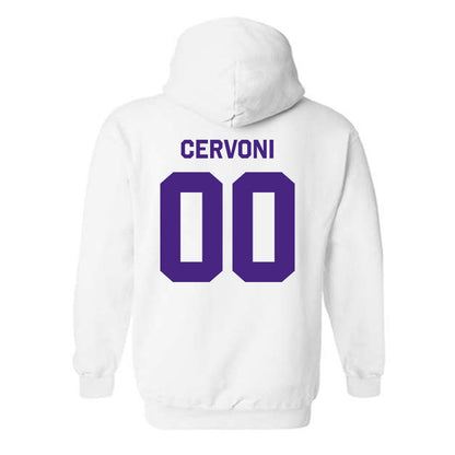 Northwestern - NCAA Men's Soccer : Gino Cervoni - Classic Shersey Hooded Sweatshirt-1
