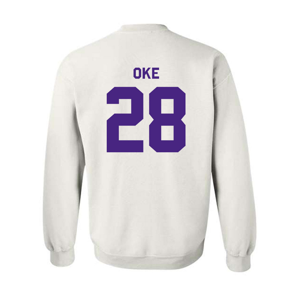 Northwestern - NCAA Football : Timi Oke - Classic Shersey Crewneck Sweatshirt-1