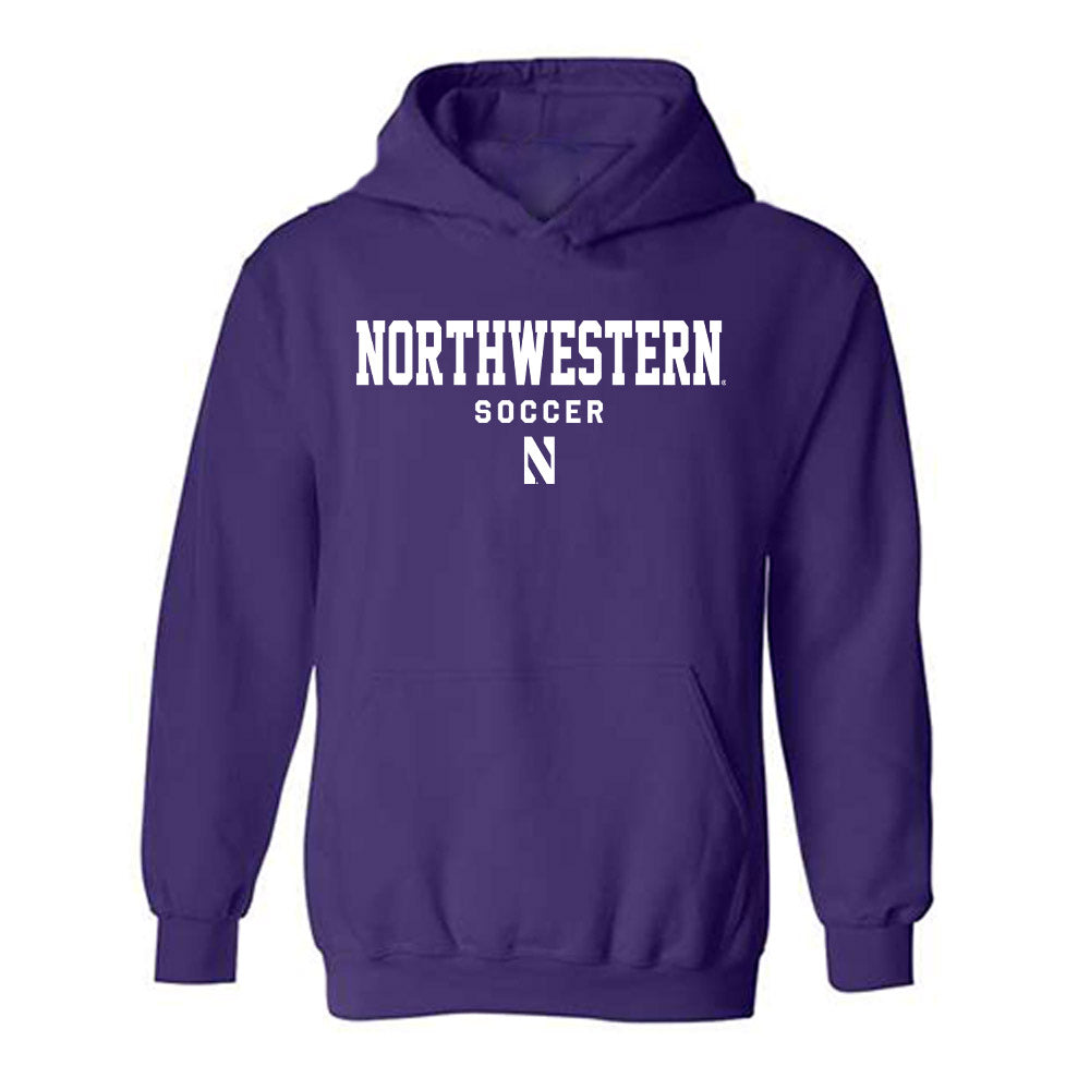 Northwestern - NCAA Women's Soccer : Keira Kemmerley - Classic Shersey Hooded Sweatshirt-0