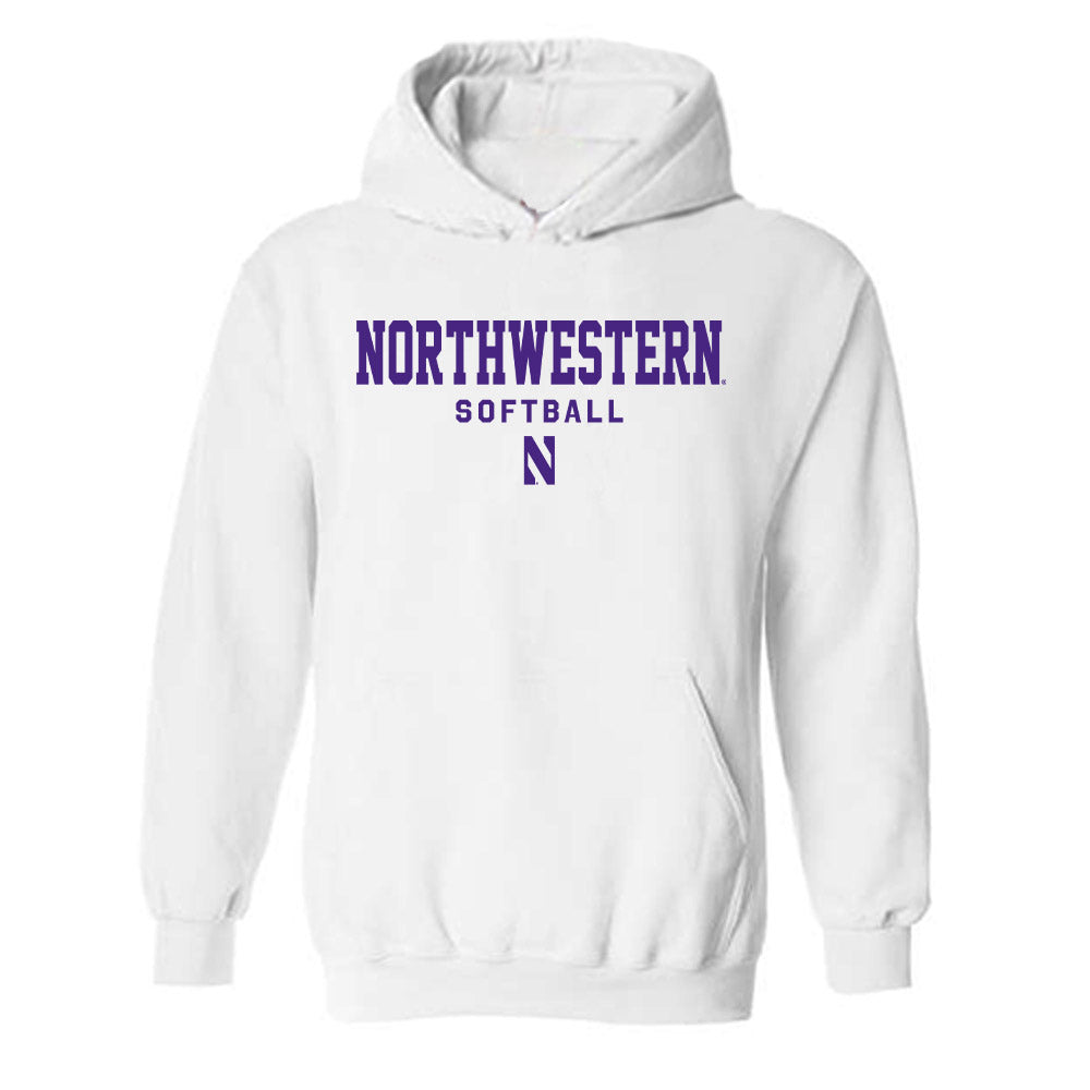 Northwestern - NCAA Softball : Emma Raye - Classic Shersey Hooded Sweatshirt-0