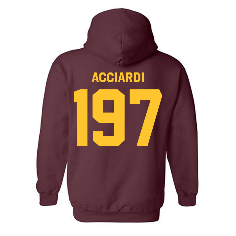 Arizona State - NCAA Wrestling : Max Acciardi - Classic Shersey Hooded Sweatshirt-1