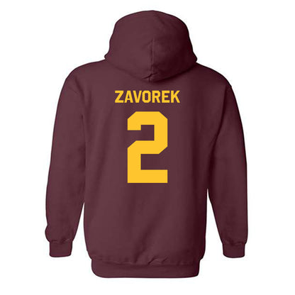 Arizona State - NCAA Baseball : Beckett Zavorek - Classic Shersey Hooded Sweatshirt-1