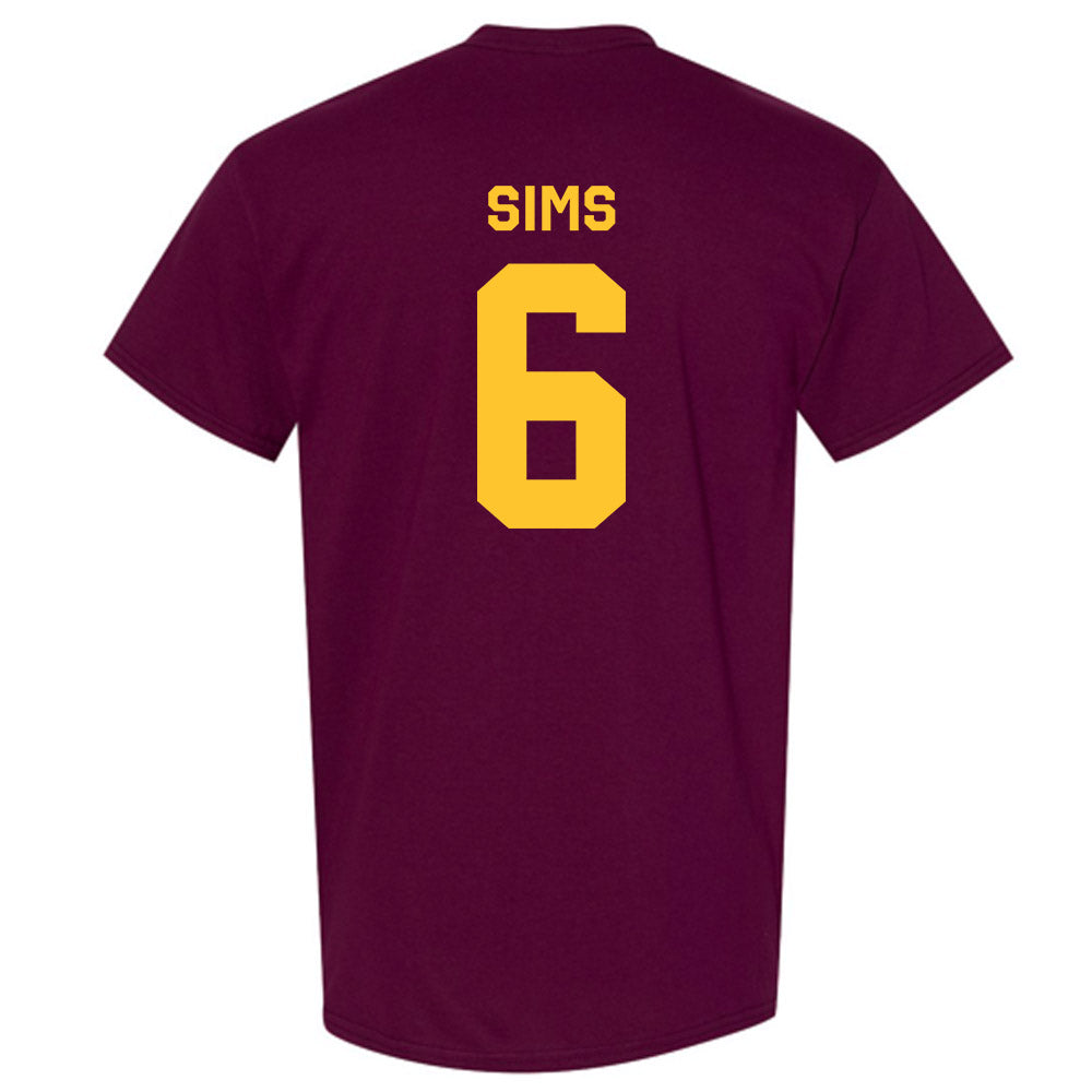 Arizona State - NCAA Football : Jeff Sims - Classic Shersey T-Shirt-1