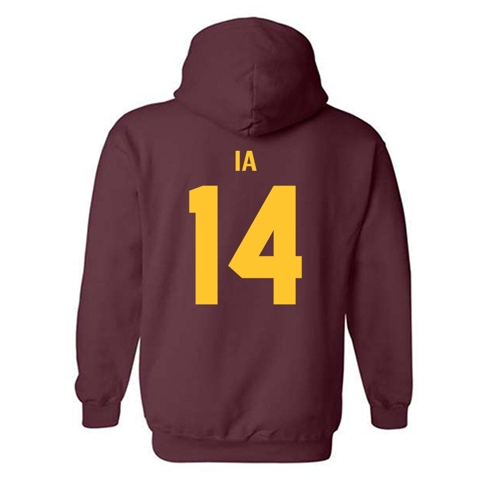 Arizona State - NCAA Football : AJ Ia - Classic Shersey Hooded Sweatshirt-1