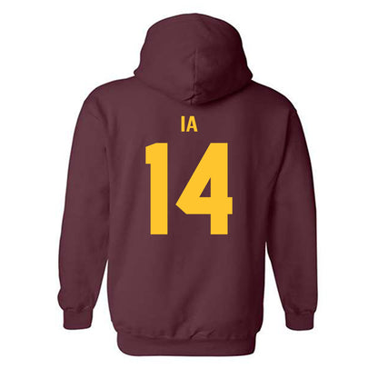 Arizona State - NCAA Football : AJ Ia - Classic Shersey Hooded Sweatshirt-1