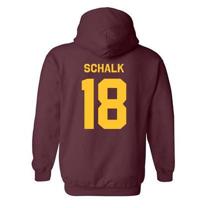 Arizona State - NCAA Women's Volleyball : Maeva Schalk - Classic Shersey Hooded Sweatshirt-1