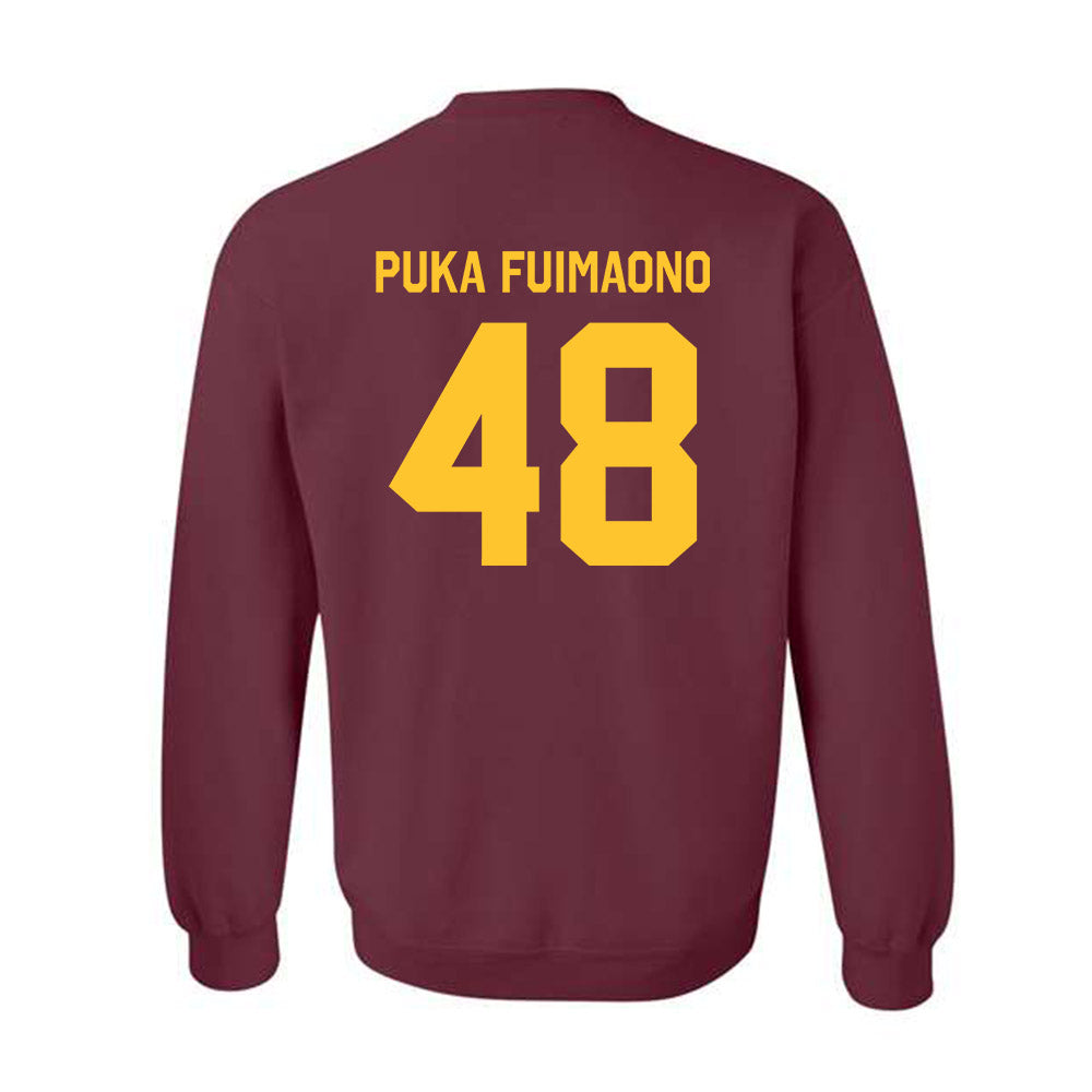 Arizona State - NCAA Football : Lee "Puka" Fuimaono - Classic Shersey Crewneck Sweatshirt-1