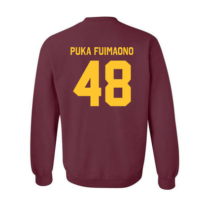 Arizona State - NCAA Football : Lee "Puka" Fuimaono - Classic Shersey Crewneck Sweatshirt-1