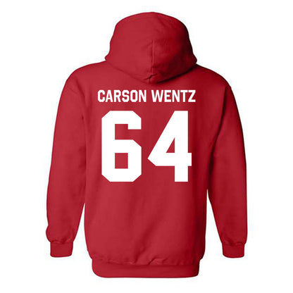Houston - NCAA Football : Jackson Carson Wentz - Classic Shersey Hooded Sweatshirt-1