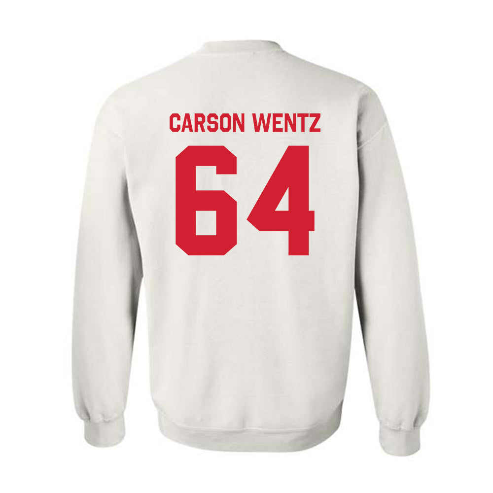 Houston - NCAA Football : Jackson Carson Wentz - Classic Shersey Crewneck Sweatshirt-1
