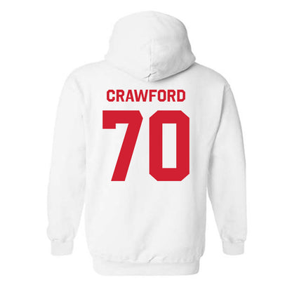 Houston - NCAA Football : Larry Crawford - Classic Shersey Hooded Sweatshirt-1