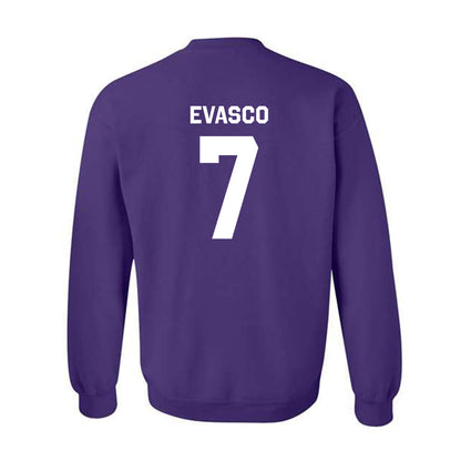 Kansas State - NCAA Baseball : Aj Evasco - Classic Shersey Crewneck Sweatshirt-1