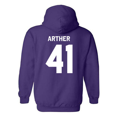 Kansas State - NCAA Baseball : Adam Arther - Classic Shersey Hooded Sweatshirt-1