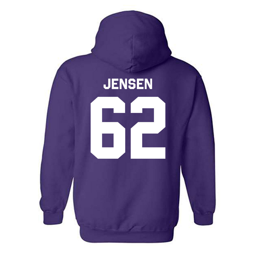 Kansas State - NCAA Football : Jordan Jensen - Classic Shersey Hooded Sweatshirt-1
