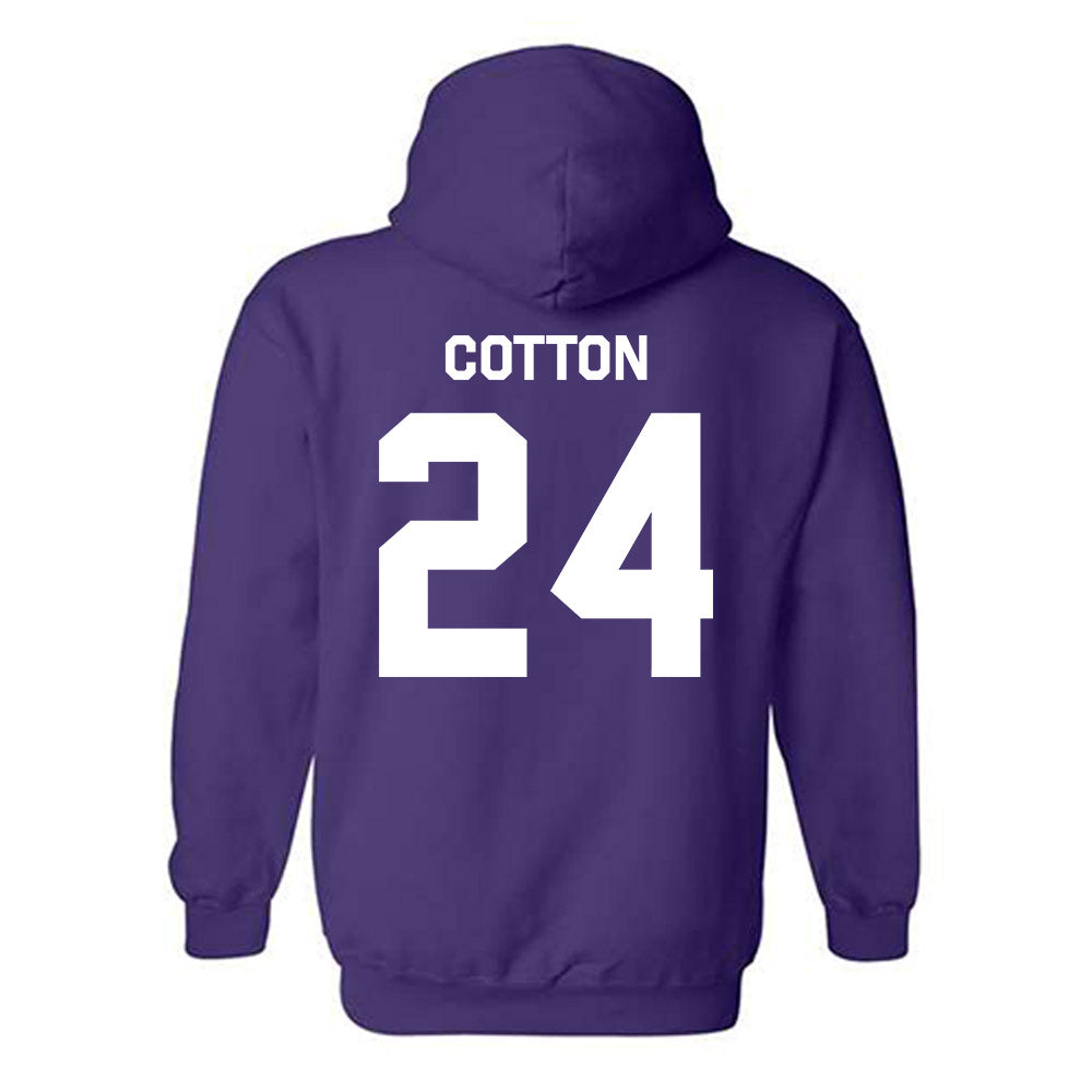 Kansas State - NCAA Women's Basketball : Jenessa Cotton - Classic Shersey Hooded Sweatshirt-1
